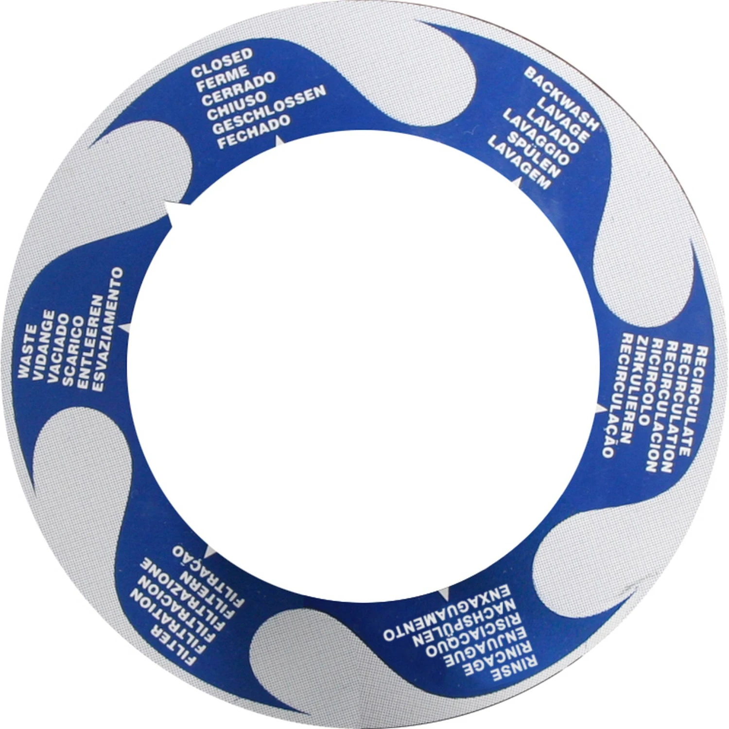 Waterman 6-Wege-Ventil Top-Mount 38 Mm Schlauchanschluß – Bild 2