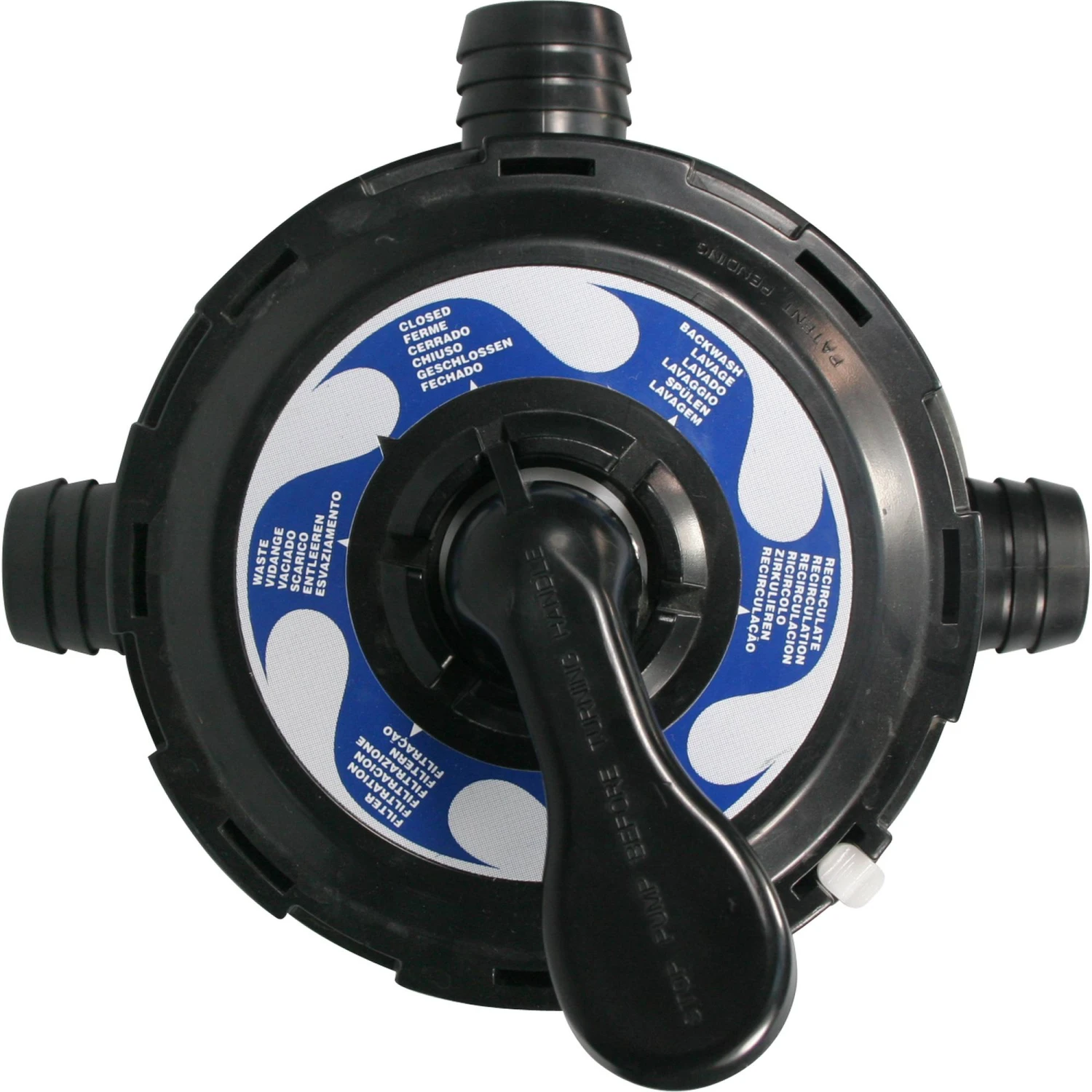 Waterman 6-Wege-Ventil Top-Mount 38 Mm Schlauchanschluß