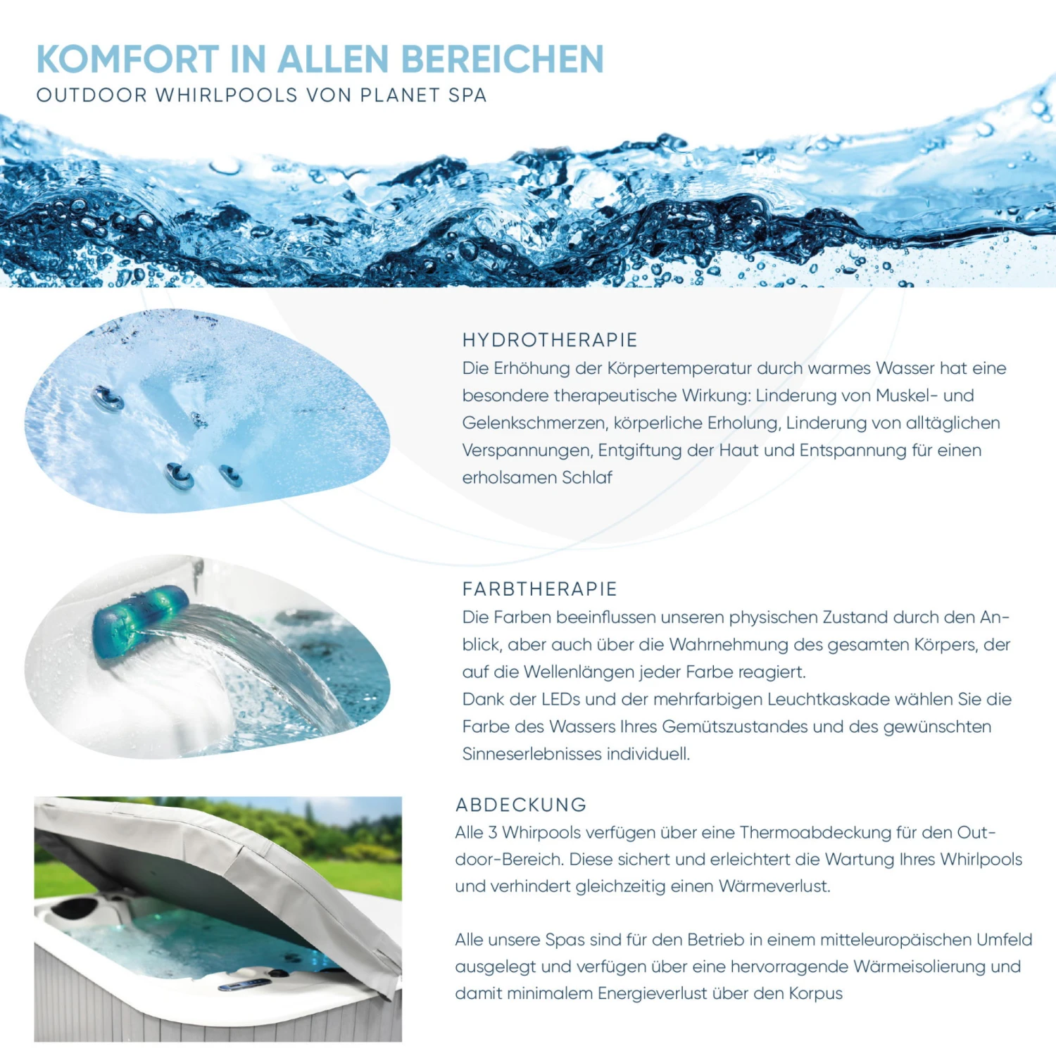 Whirlpool SPA Francisco 1000l, 184x124x75 Cm, 22 Düsen – Bild 7