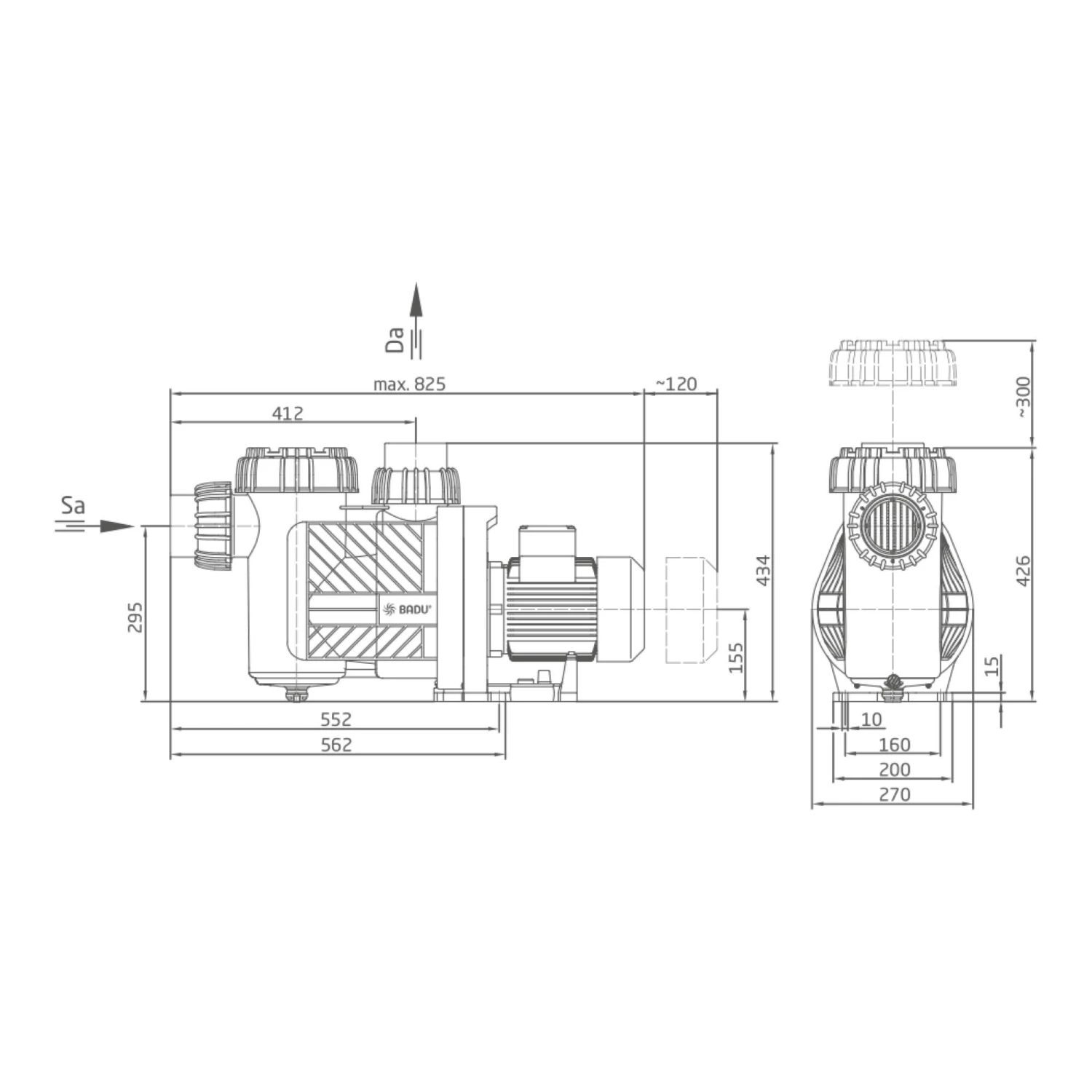 Speck Filterpumpe BADU Prime 15 W, 17 M³/h, 230 V – Bild 2