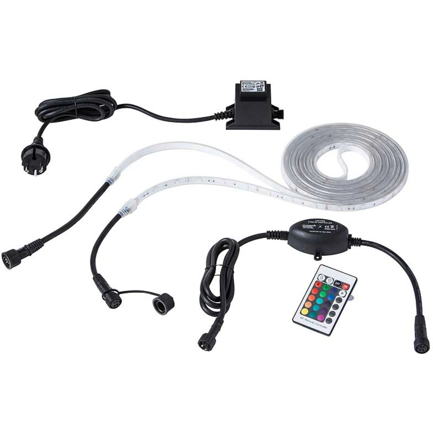 Heissner SMART LIGHT Unterwasser-LED-Band, RGB, 5m, Inkl. Transformator Und RGB-Controller