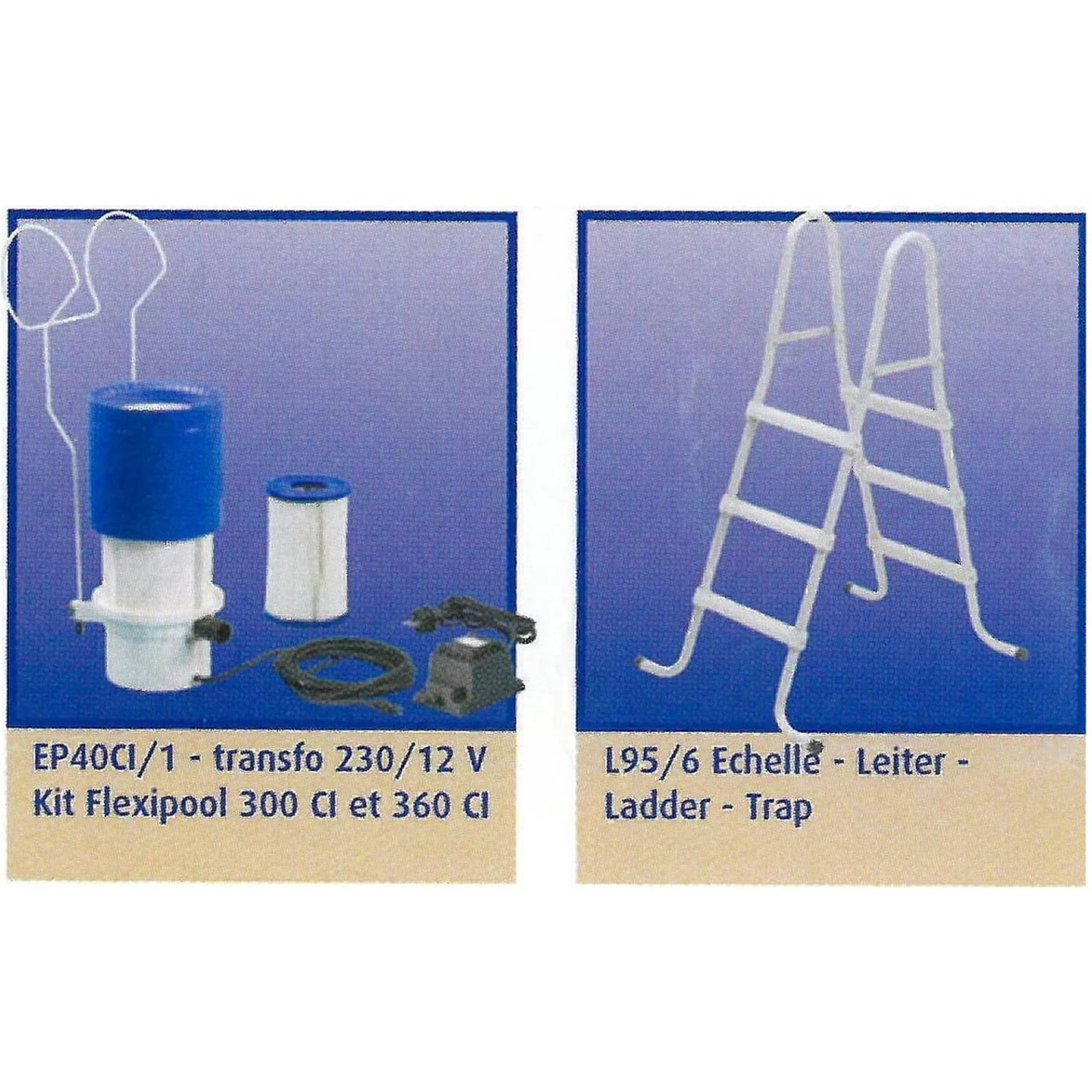 Zodiac Flexipool Premium Schwimmbeckenset 3,60 X 0,90 M (0,7mm Wandstärke) Ink. Kartuschenfilter – Bild 3