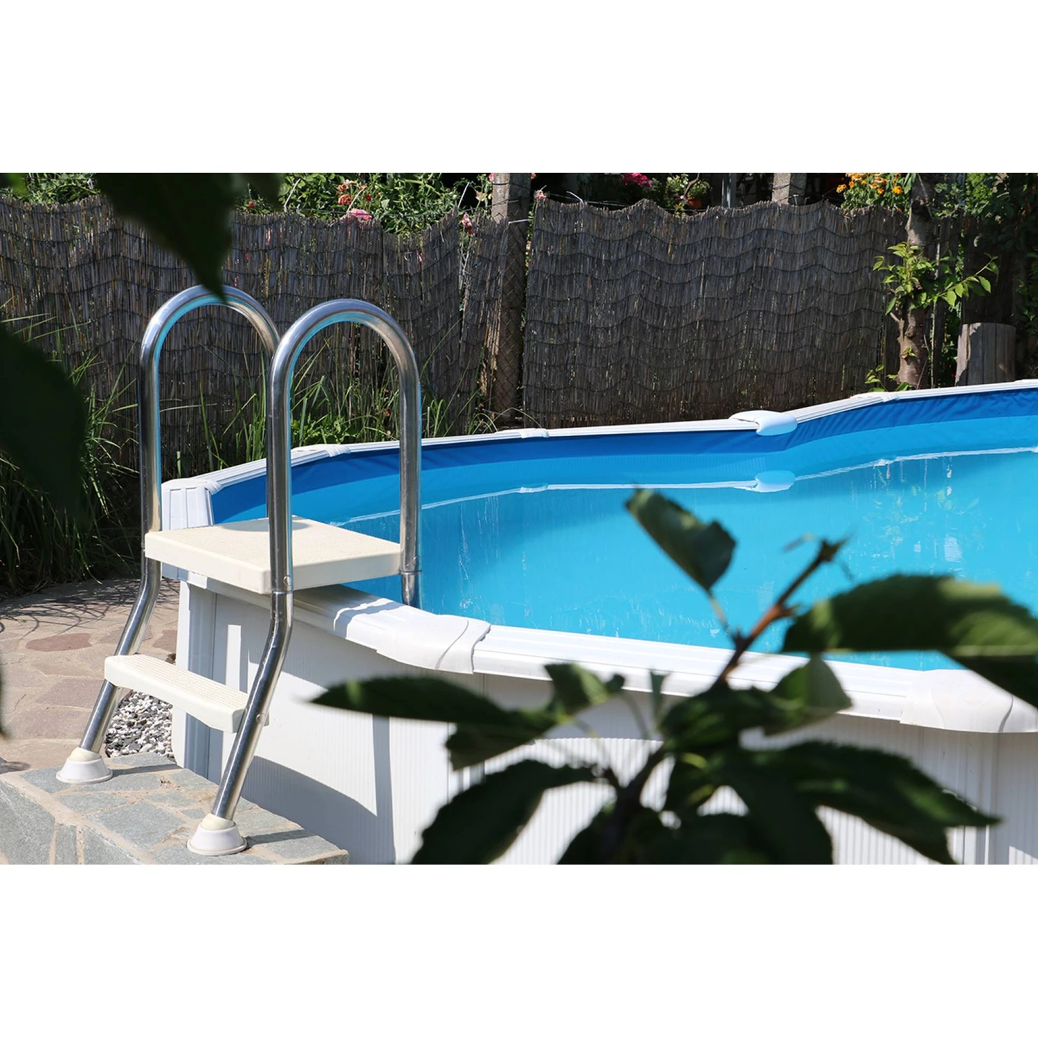 SUMMER FUN Poolleiter Edelstahl Für Halbhochbecken Mit 120 Cm Höhe – Bild 2