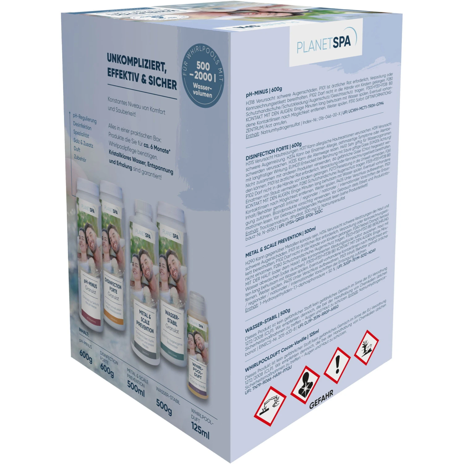 Planet Spa Whirlpoolpflege Komplett-Set, 7-teilig – Bild 4