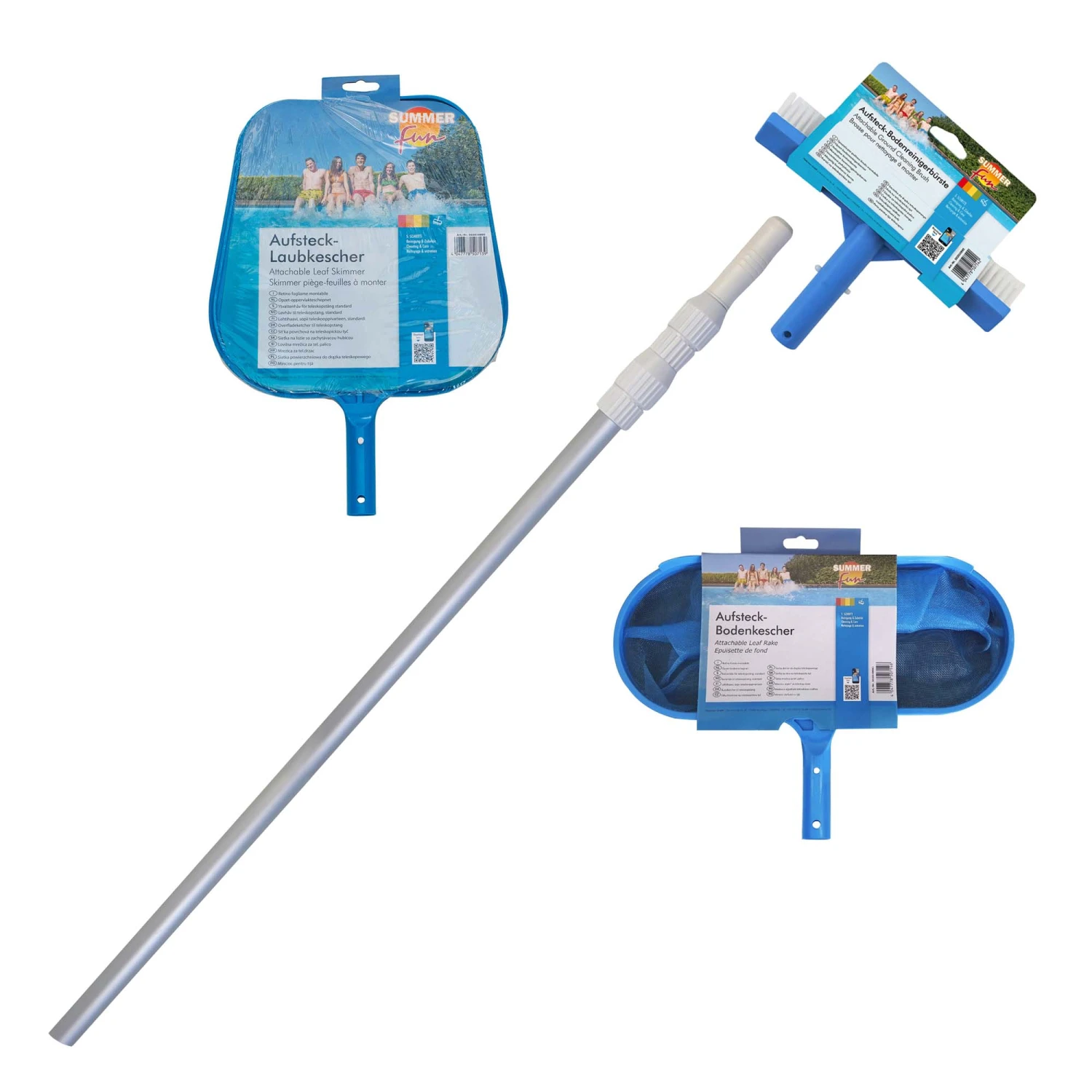 Waterman Stahlwandpool Set (8-teilig) Hoch Achtform 650x420x120 Cm, Stahl 0,4 Mm Anthrazit Folie 0,4 Mm Blau – Bild 7